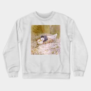 Jemima Puddle-Duck Hatching Her Eggs by Beatrix Potter Crewneck Sweatshirt